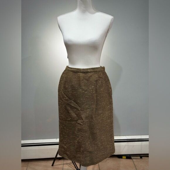 CLEARANCE! Brown VINTAGE Handmade Skirt Size 4 VGUC - Picture 1 of 7